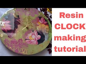 How to make Resin Wall Clock Complete Tutorial/DIY Epoxy Clock #viral #viralvideo #ytviral #resinart
