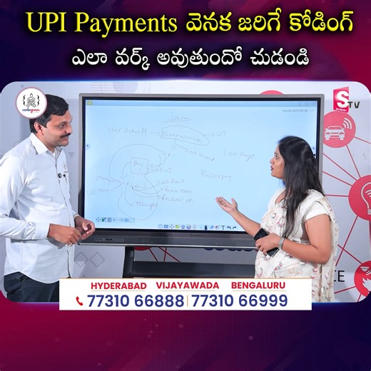 3K views | UPI Payments వెనుక జరిగే కోడింగ్ ఎలా వర్క్ అవుతుందో చుడండి...