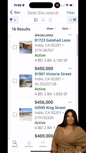 🎥 New Buyers, New Search! I’m looking up homes in Indio for my clients searching for a 4-bedroom home up to $550K. If you’ve been thinking about selling, now is the perfect time—I may already have the right buyer for your property! Ready to buy or sell? Let’s connect. 🏡✨ Irma Meza ~ Realtor 📲 760-835-1423 #IndioHomes #IndioRealtor #CoachellaValleyRealEstate #CoachellaValleyRealtor #IndioCalifornia #HouseHunting #BuyerNeeds #BuyerAlert #RealEstateAgent #RealtorLife #HomeSearch #4BedroomHome #U
