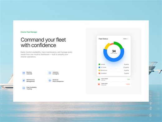 Feature section design - Charter website