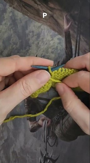 Knitting Left-handed: Purl Stitch
