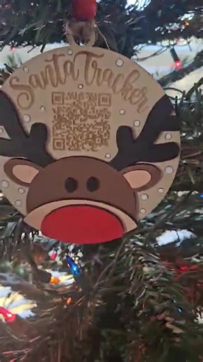 Reindeer Santa Tracker Ornament - Etsy