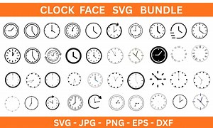 Clock Face SVG Bundle, Numbers, Roman Numerals (digital Download) - Etsy Australia