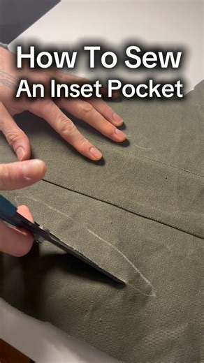 Anthony on Instagram: "Quick Inset Pocket Tutorial. Ran out of cap cut pro mid upload. #sewing #designer #sewingtutorial"