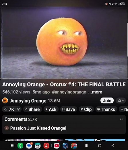 Analog Orange Vs Annoying Orange Episode 2