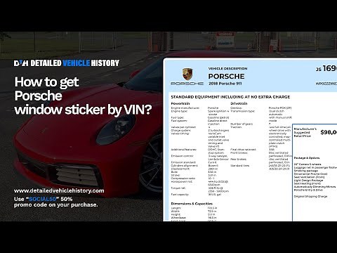 HOW TO GET YOUR PORSCHE WINDOW STICKER BY VIN? | Porsche Window Sticker Lookup Guide