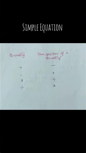 Transposition Rules...... #maths