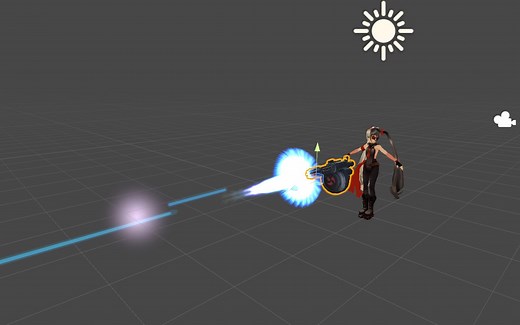 【Vrchat教程】最简单方式实现游戏内开枪设计，教你做哒哒哒冒蓝火的加特林