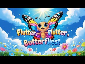 🌟 Flutter, Flutter, Butterflies! | Fun & Colorful Kids Song 🎶🦋 | LullabyMelon