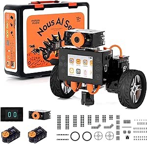 Nous AI Robot for Kids Ages 12+, STEM Coding Robot for Boys and Girls with Scratch & Python Programming, Robot Building Kit for Kids to Build Your Own AI Robot