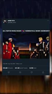 All Tokyo Manji Gang 😈🔥 | Toman Full Team | Anime Edit
