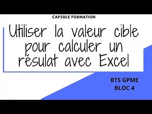 🎯 Excel – Atteignez votre résultat cible avec la fonction Valeur cible !