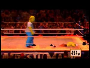 WWE 12 Homer Vs Sponge Bob Inferno Match
