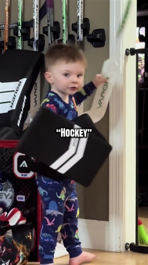 Hockey is more important than bedtime in Jensen’s world. #hockey #bedtime #goalie #futureplayer #hockeytiktoks