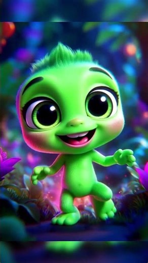 Cute Green Alien Dance 💚✨