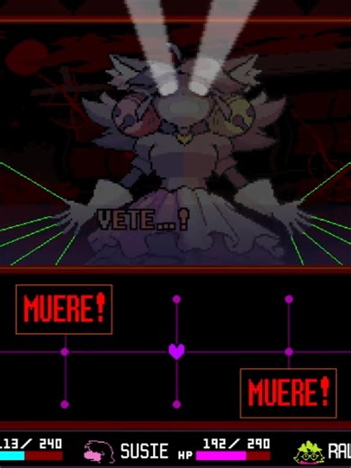 Mad Mew Mew enfrentamiento difícil Deltarune