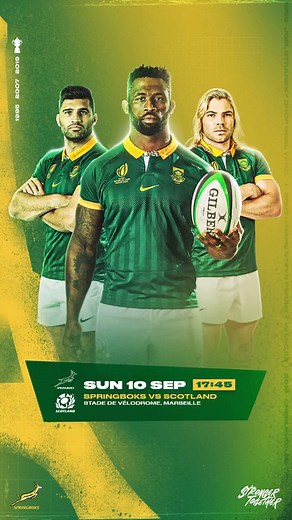 125K views · 2.2K reactions | All set for another RWC battle with Scotland on Sunday  Watch the action live on SuperSport Rugby & Grandstand #StrongerTogether #Springboks #RWC2023 | Springboks | Facebook