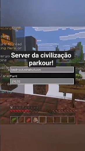 civilização parkour! e mais ! server de Minecraft #minecraft #parkourcivilization