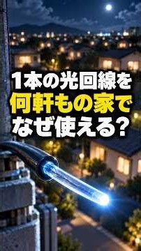 1本の光回線を何軒もの家で使っても、なぜ信号が混ざらないの？