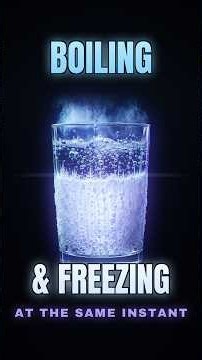 Water in a Vacuum Boils and Freezes at the Same Instant 🧊 #space #physics #science #spacefacts