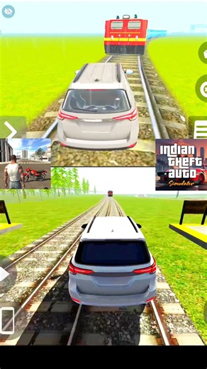 Fortuner vs Train 😱 | Indian Bike Driving 3D Game | #shorts #gaming