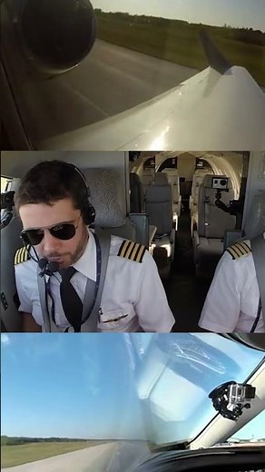 Great Team Play! Learjet 45 Training Flight_ Montreal Mirabel Stop-n-Go! [AirClips] #shorts