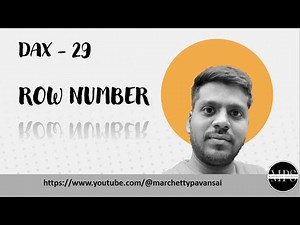DAX | POWER BI | FILTER | ROWNUMBER Function