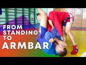 How to apply an arm bar from standing quickly?