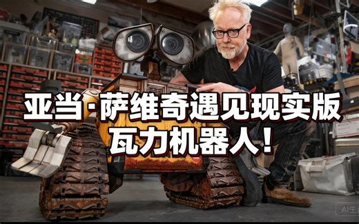 [中配]亚当·萨维奇遇见现实版瓦力机器人！ - Adam Savage’s Tested