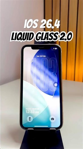 iOS 26.4 New Liquid Glass 2.0 #shorts