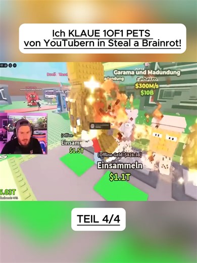 Ich KLAUE 1OF1 PETS von YouTubern in Steal a Brainrot! Teil 4 #StandartSkill #GamingDeutsch #FortniteAction #GamingCommunity #Deutsch