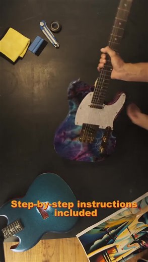 Guitar Skin | Music Theme Guitar Wrap | Laminated Guitar Cover | Fits All Electric, Bass Guitar & Acoustics | Custom Design Available - Etsy