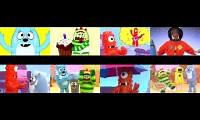 Mix of 8 videos from youtube : Yo Gabba Gabba! Season 2 (8 episodes played at the same time) #1 (REMAKE)