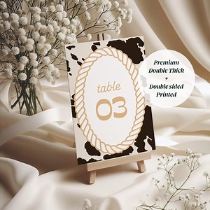 Country Barn Table Numbers: Double-thick Paper, Customizable Color - Etsy