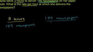 Solving unit rate problem