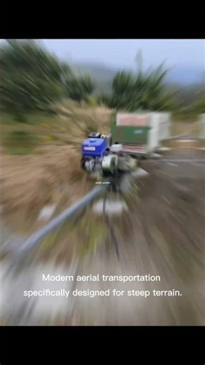 amazing mountain transport innovation for farmers #monorail #farmer #agriculture