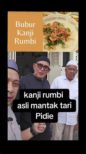 Rumoh Kanji Rumbi 📍 Jln. Rawa Sakti Timur III No. 50 B, Jeulingke, Banda Aceh Rumoh Kanji Rumbi dimiliki oleh Bapak Burhanuddin, putra asli Gigieng, Kabupaten Pidie. Beliau pernah menjabat sebagai Plt. Sekretaris DPR Aceh dan sejak tahun 1998 telah merintis usaha kuliner khas Aceh ini. Selain menyajikan kanji rumbi yang menjadi menu utama, beliau juga menerima pesanan nasi biryani serta berbagai hidangan khas India dan Timur Tengah. Menu yang tersedia: - Kanji rumbi - Putu - Omali - Martabak mi