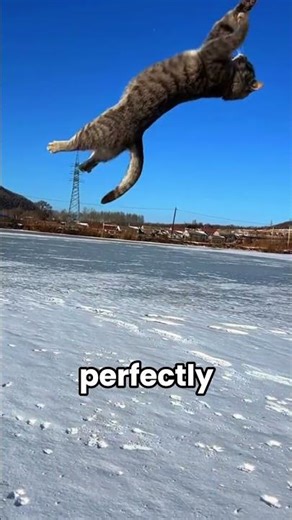 This cat jumps so smoothly it looks animated...