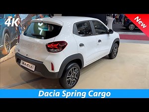 Dacia Spring Cargo 2024 - Detail Review in 4K (Exterior - Interior) 1000 l cargo space!