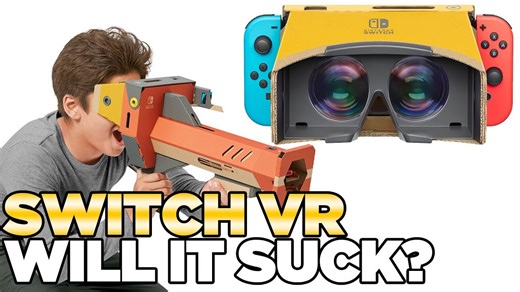 Nintendo Switch VR with Cardboard. Labo VR.