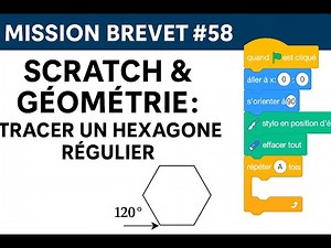 🎯 MISSION BREVET #58 – SCRATCH & GÉOMÉTRIE : TRACER UN HEXAGONE RÉGULIER