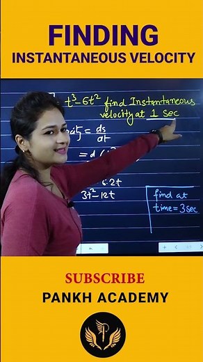 Finding Instantaneous Velocity #Physics #Shorts