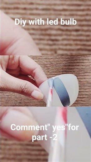 diy with LED bulb 💡#diy #artandcraft #bulb #craft #shorts #shortsfeed #creativecrafts #craftaddict