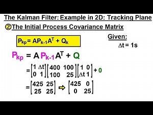 Special Topics - The Kalman Filter (29 of 55) 3. Predicted Process Covariance - Tracking Airplane