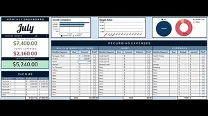 Simple Budget Tracker - Blue Version - Etsy