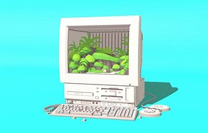 Download Cartoon Pixel Computer for free