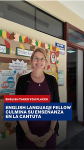 ¡Nuestra English Language Fellow culminó con éxito su labor en La Cantuta! 🇺🇸📚 Conoce a Johanna, becaria del programa de profesores temporales de nuestra Oficina Regional de Inglés, RELO Andes. Ella nos cuenta de su experiencia apoyando la formación de futuros docentes de inglés en el Perú. Este programa conecta a especialistas con comunidades educativas de todo el país, fortaleciendo habilidades, metodologías y creando nuevas oportunidades de aprendizaje 👩‍🏫. | Embajada de Estados Unidos e