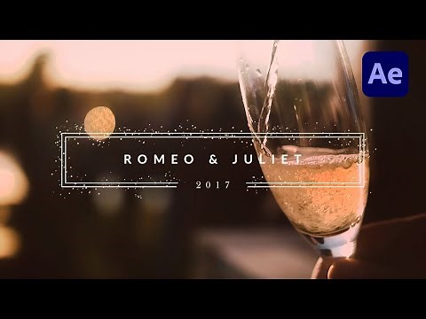 How To Create a Simple yet Beautiful Wedding Title in After Effects