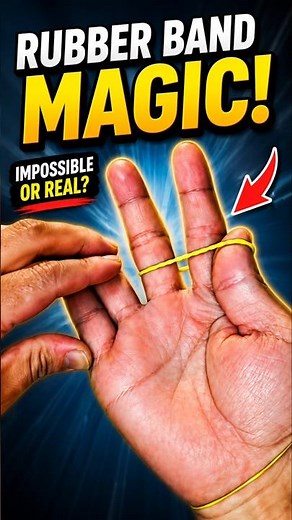 Easy Magic Trick With Rubber Band