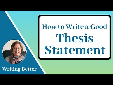 How to Write a Thesis Statement